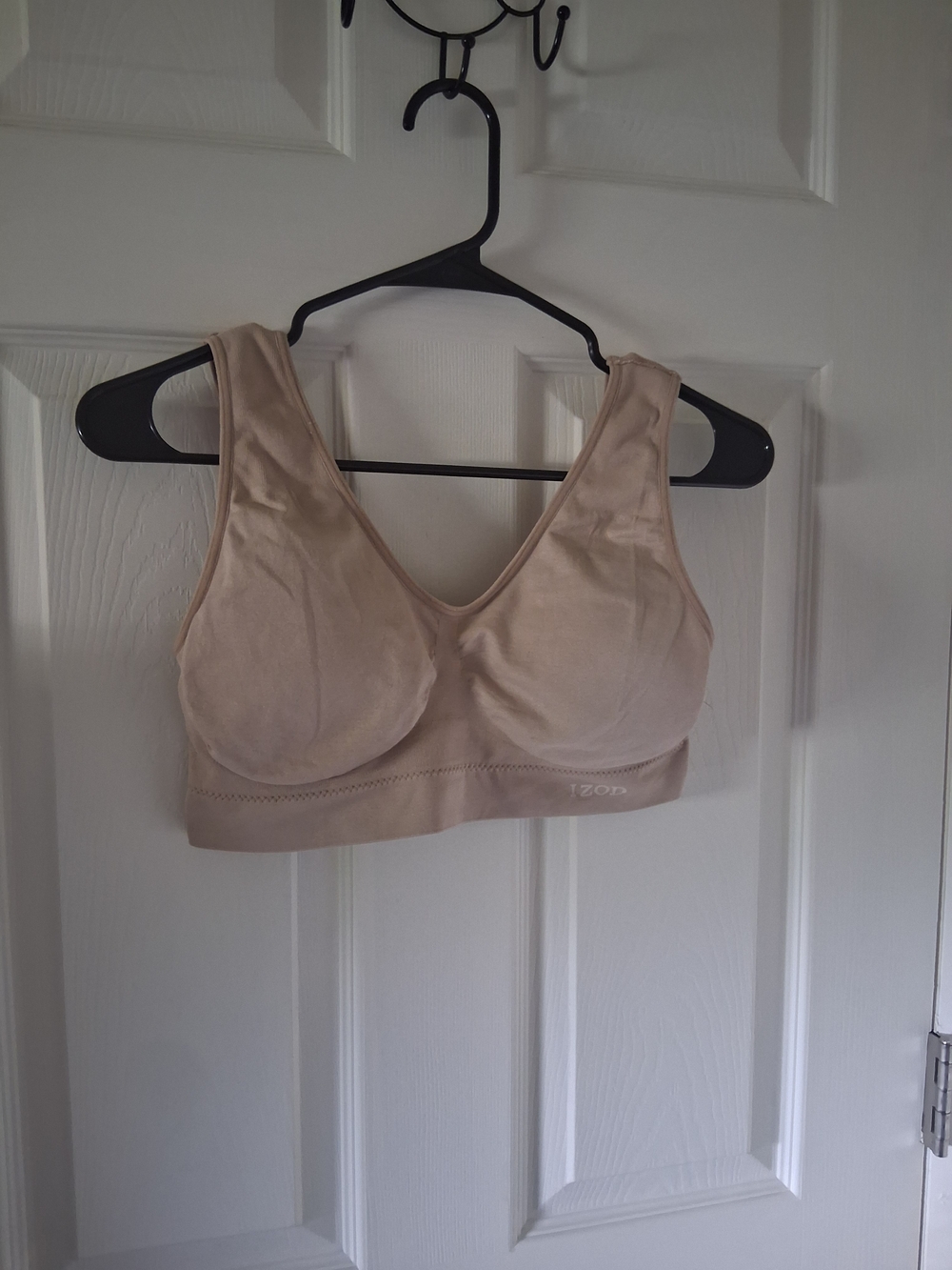 Izod Seamless Wireless Bra in Nude Beige